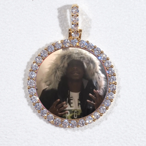 3D CIRCLE CUSTOM PICTURE PENDANT SMALL SIZE