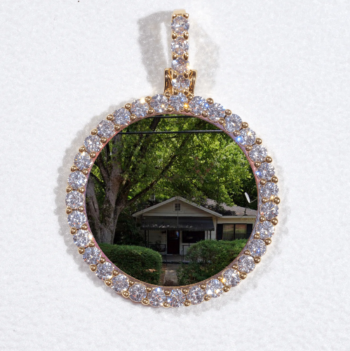 3D CIRCLE CUSTOM PICTURE PENDANT SMALL SIZE