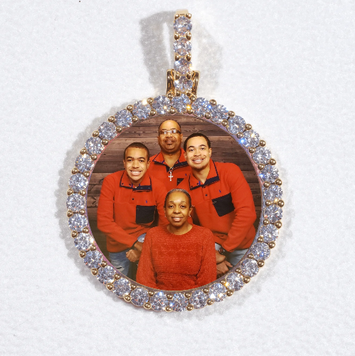 3D CIRCLE CUSTOM PICTURE PENDANT SMALL SIZE