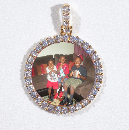 3D CIRCLE CUSTOM PICTURE PENDANT SMALL SIZE