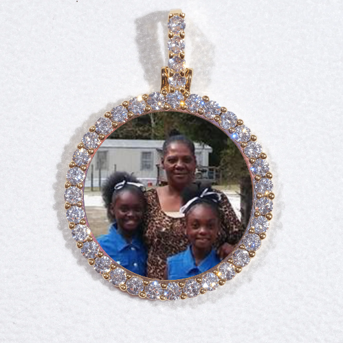 3D CIRCLE CUSTOM PICTURE PENDANT SMALL SIZE