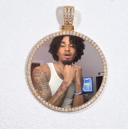 MEDIUM 3D CIRCLE CUSTOM PICTURE PENDANT