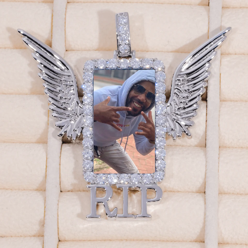 RIP WING 3D CUSTOM PICTURE PENDANT