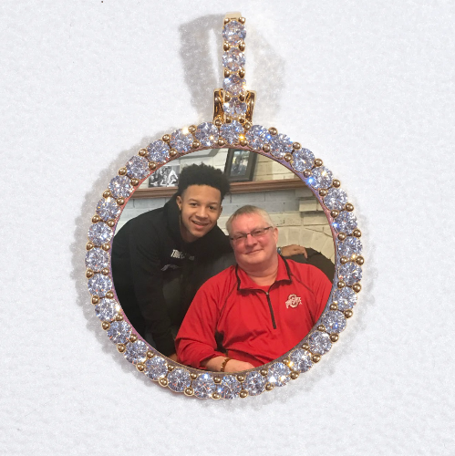 3D CIRCLE CUSTOM PICTURE PENDANT SMALL SIZE