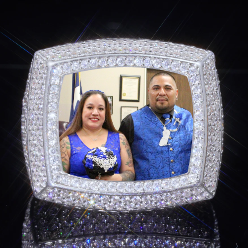 3D CUSTOM PICTURE ICED RING
