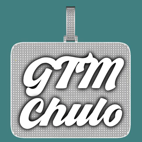 CUSTOM LETTER NECKLACE 3D BIG SQUARE