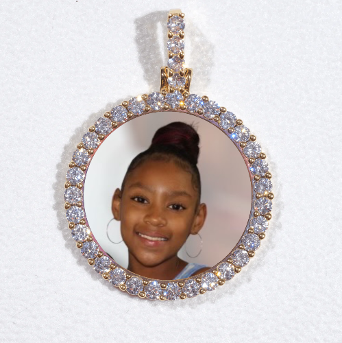 3D CIRCLE CUSTOM PICTURE PENDANT SMALL SIZE