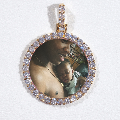 3D CIRCLE CUSTOM PICTURE PENDANT SMALL SIZE