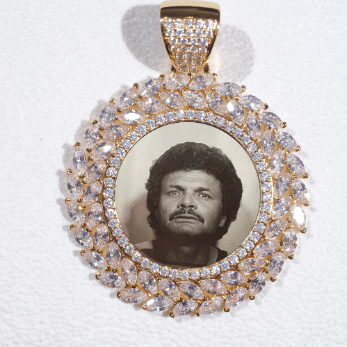 Large 3D Wheat Ear Custom Picture Pendant