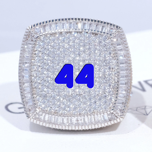 CUSTOM LETTER 3D ICED RING