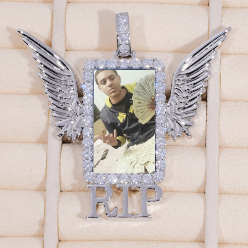 RIP WING 3D CUSTOM PICTURE PENDANT
