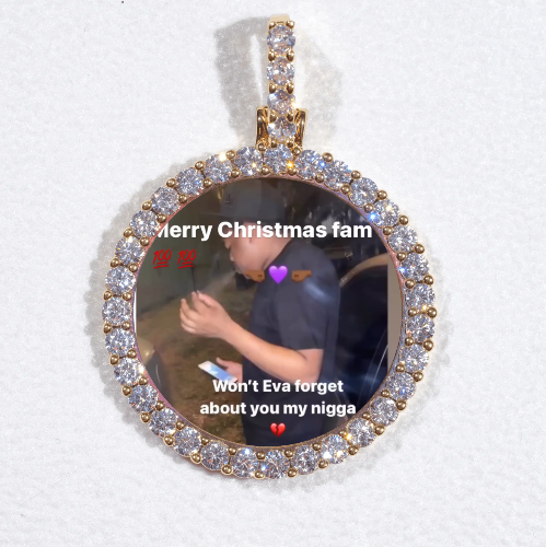 3D CIRCLE CUSTOM PICTURE PENDANT SMALL SIZE