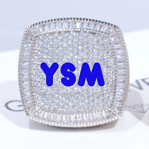 CUSTOM LETTER 3D ICED RING