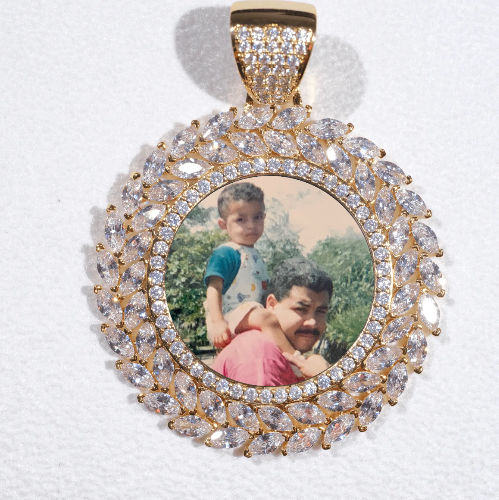 Large 3D Wheat Ear Custom Picture Pendant