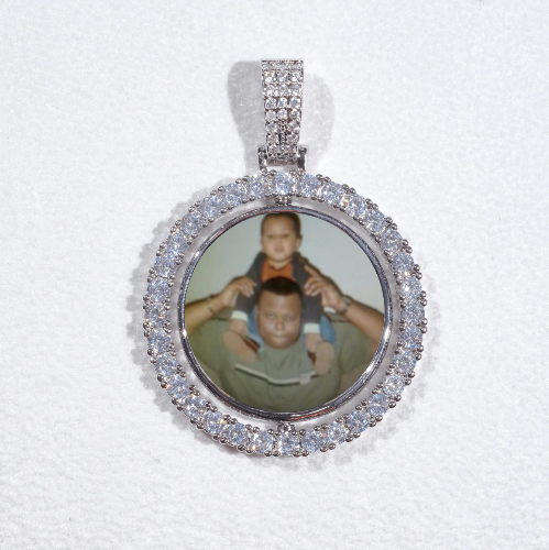 3D Spinning 2-Faced Custom Picture Pendant