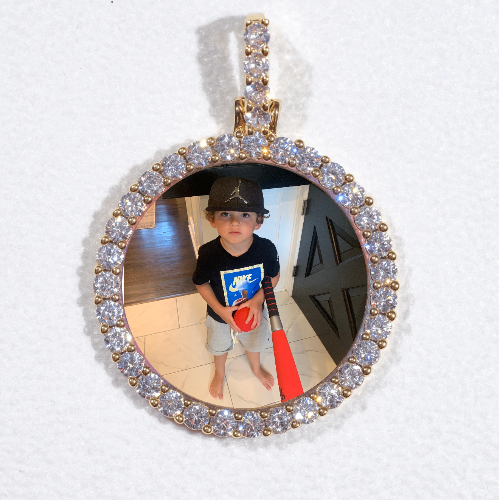 3D CIRCLE CUSTOM PICTURE PENDANT SMALL SIZE