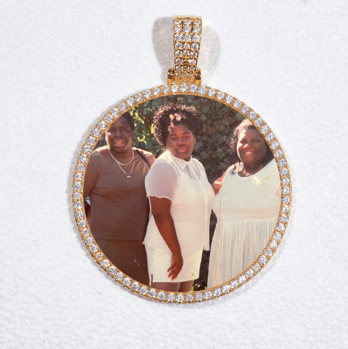 MEDIUM 3D CIRCLE CUSTOM PICTURE PENDANT