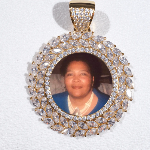 Large 3D Wheat Ear Custom Picture Pendant