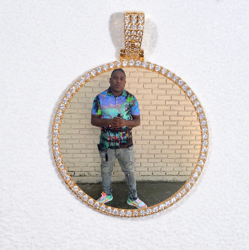 MEDIUM 3D CIRCLE CUSTOM PICTURE PENDANT