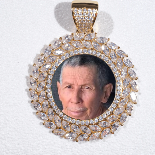 Large 3D Wheat Ear Custom Picture Pendant