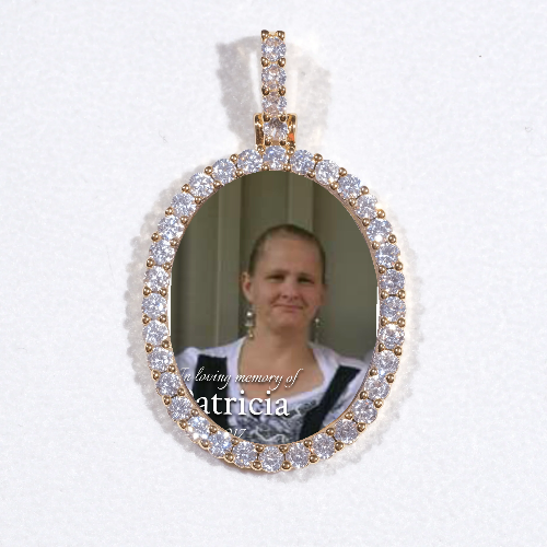 3D Oval Custom Picture Pendant