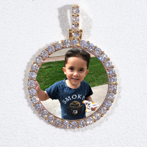 3D CIRCLE CUSTOM PICTURE PENDANT SMALL SIZE