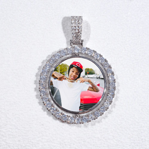 3D Spinning 2-Faced Custom Picture Pendant
