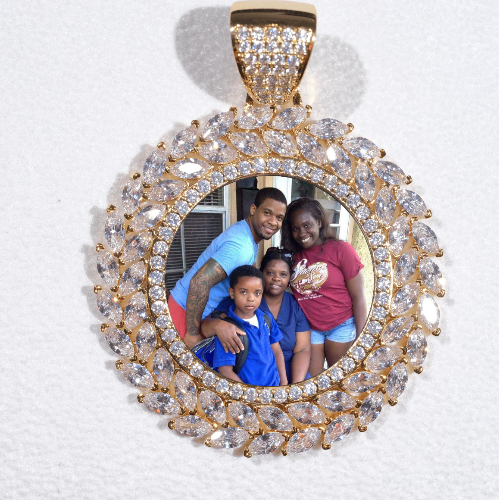 Large 3D Wheat Ear Custom Picture Pendant