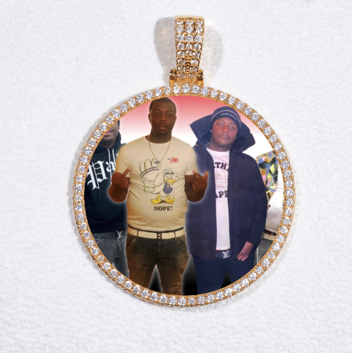 MEDIUM 3D CIRCLE CUSTOM PICTURE PENDANT