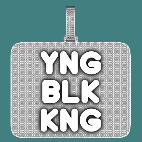 CUSTOM LETTER NECKLACE 3D BIG SQUARE