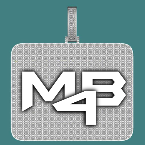 CUSTOM LETTER NECKLACE 3D BIG SQUARE