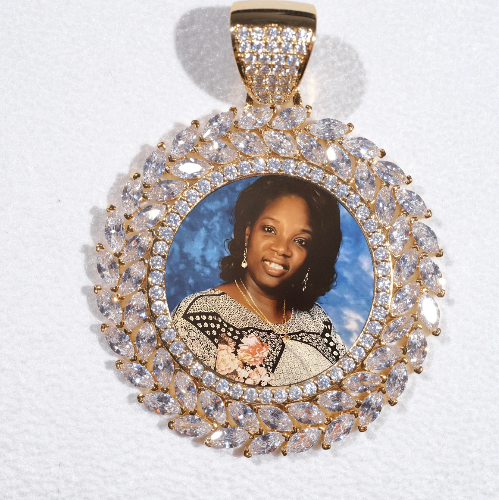Large 3D Wheat Ear Custom Picture Pendant