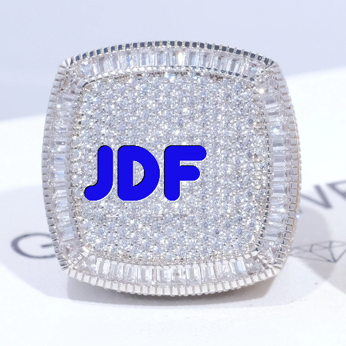 CUSTOM LETTER 3D ICED RING