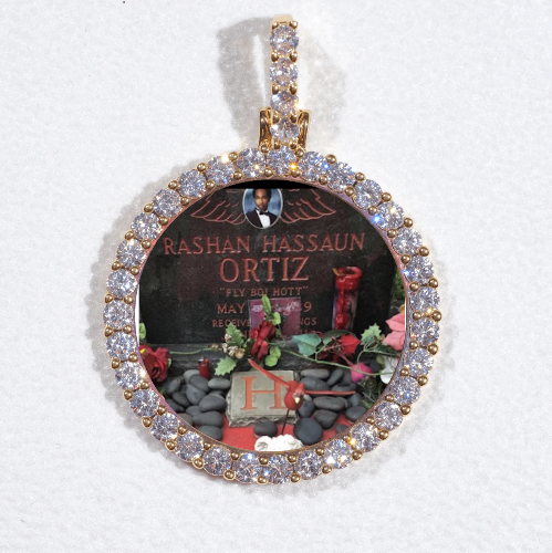 3D CIRCLE CUSTOM PICTURE PENDANT SMALL SIZE