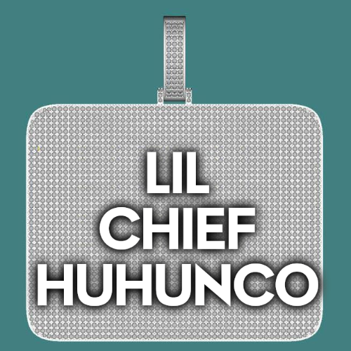 CUSTOM LETTER NECKLACE 3D BIG SQUARE