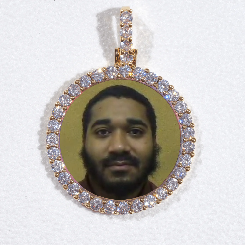 3D CIRCLE CUSTOM PICTURE PENDANT SMALL SIZE