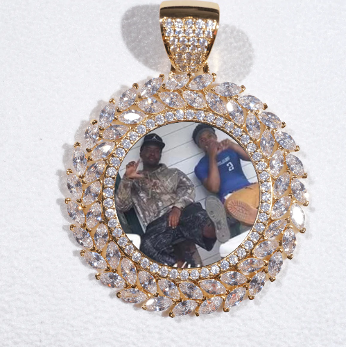 Large 3D Wheat Ear Custom Picture Pendant