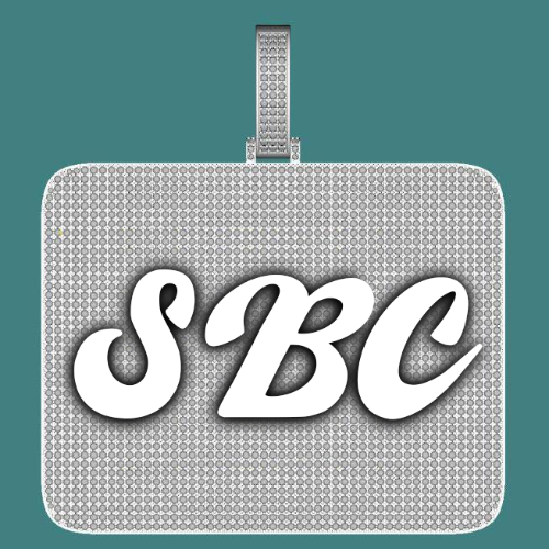 CUSTOM LETTER NECKLACE 3D BIG SQUARE