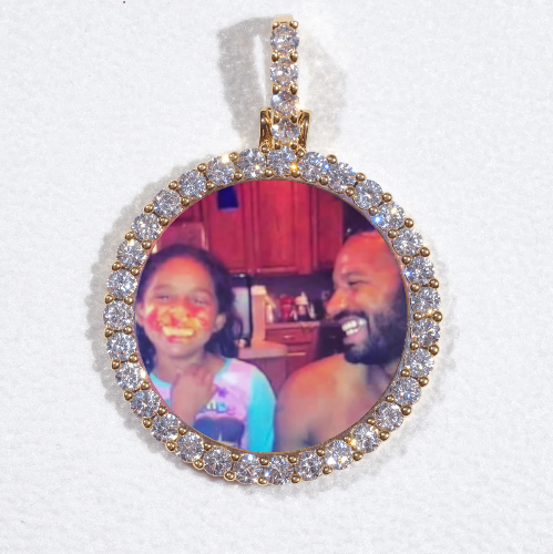3D CIRCLE CUSTOM PICTURE PENDANT SMALL SIZE