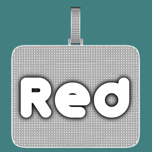 CUSTOM LETTER NECKLACE 3D BIG SQUARE