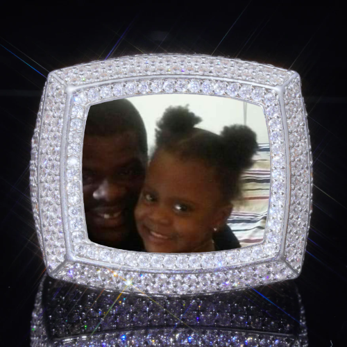 3D CUSTOM PICTURE ICED RING