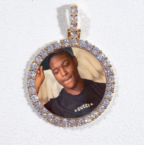 3D CIRCLE CUSTOM PICTURE PENDANT SMALL SIZE