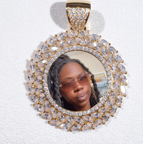 Large 3D Wheat Ear Custom Picture Pendant