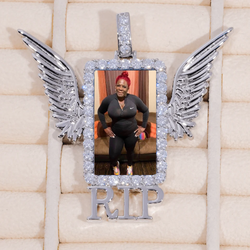 RIP WING 3D CUSTOM PICTURE PENDANT