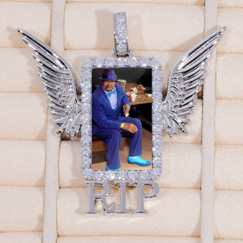 RIP WING 3D CUSTOM PICTURE PENDANT