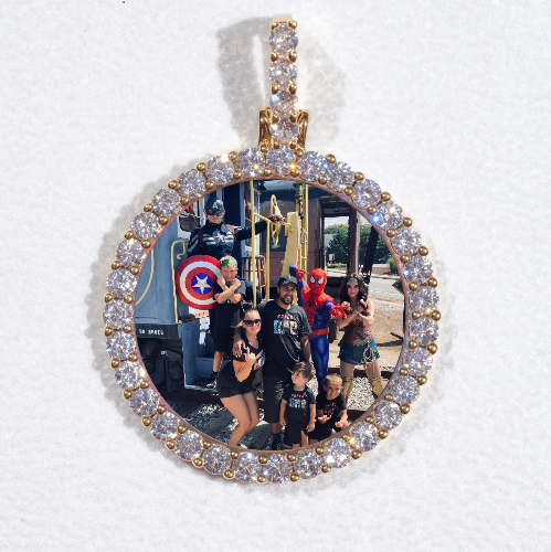3D CIRCLE CUSTOM PICTURE PENDANT SMALL SIZE