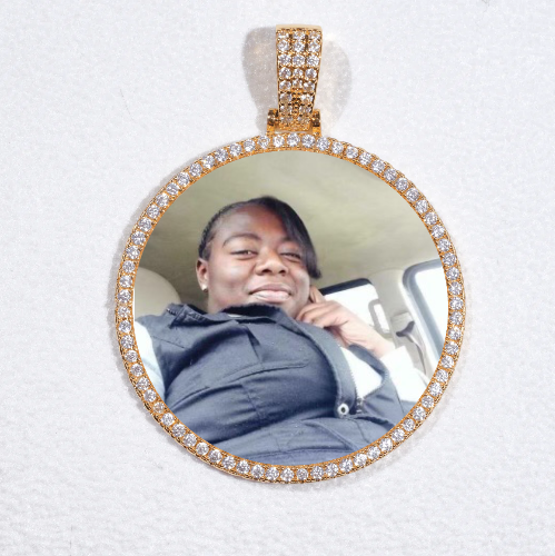 MEDIUM 3D CIRCLE CUSTOM PICTURE PENDANT