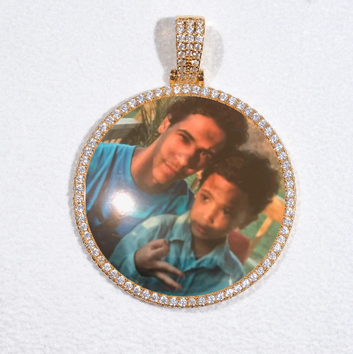 MEDIUM 3D CIRCLE CUSTOM PICTURE PENDANT