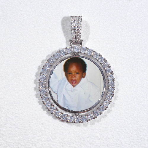 3D Spinning 2-Faced Custom Picture Pendant