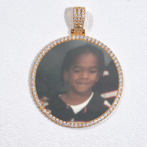 MEDIUM 3D CIRCLE CUSTOM PICTURE PENDANT